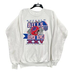 vintage 1991 buffalo bills superbowl sweatshirt size XL